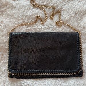 Vegan Leather Black Clutch Crossbody Puree NWOT Urban Expressions black